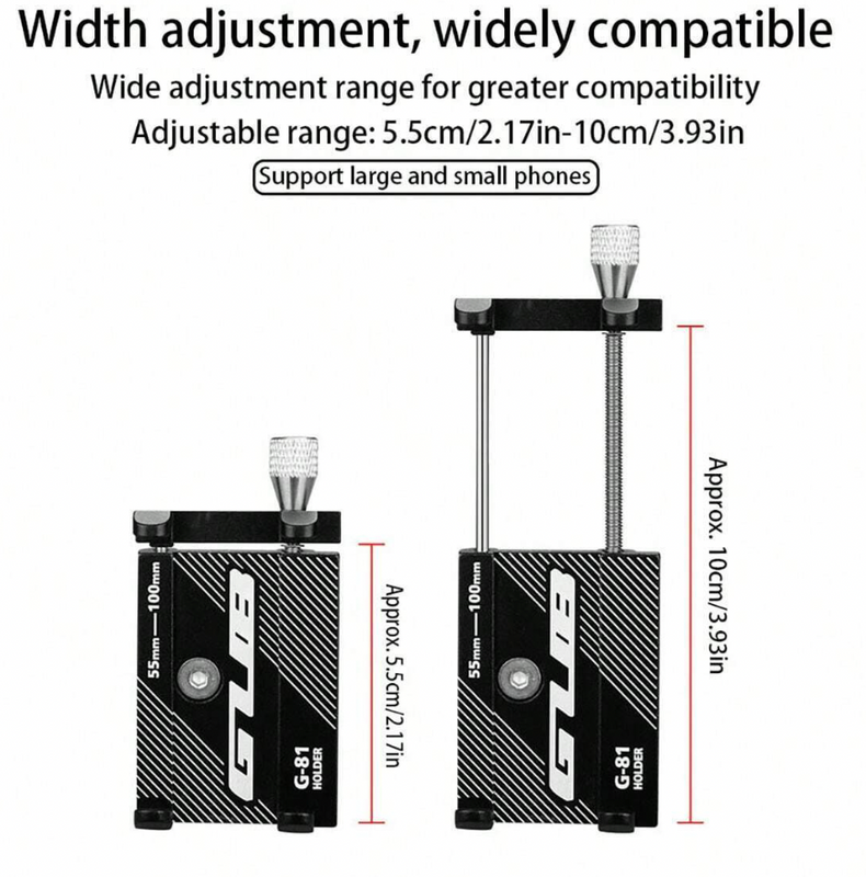 Aluminum Phone Holder Mount for 3.5-6.2 inch Phones