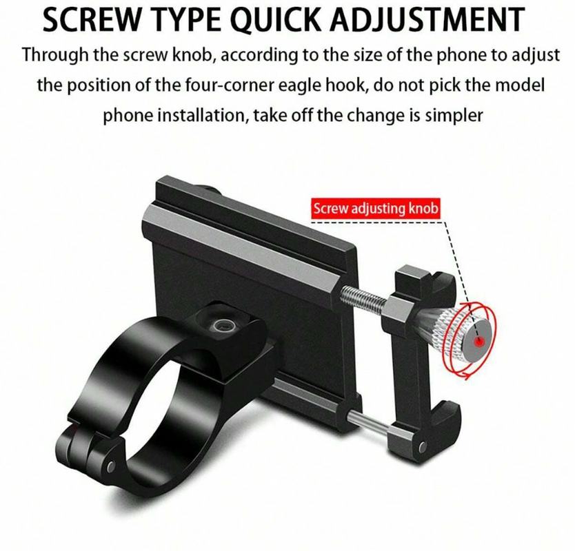 Aluminum Phone Holder Mount for 3.5-6.2 inch Phones