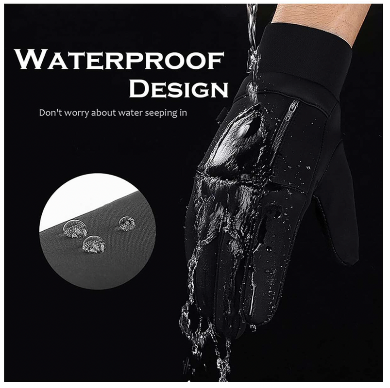 Full Fingerprint Riding Gloves Outdoor With Touch Screen - Solar Scooters