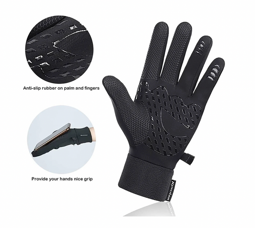 Full Fingerprint Riding Gloves Outdoor With Touch Screen - Solar Scooters
