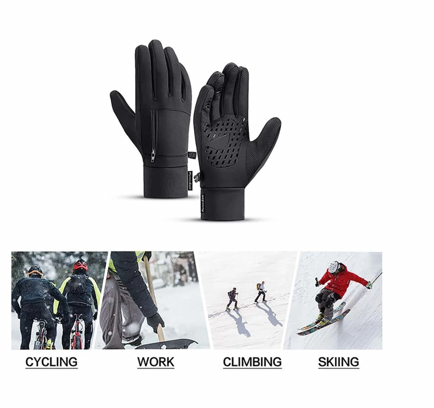 Full Fingerprint Riding Gloves Outdoor With Touch Screen - Solar Scooters