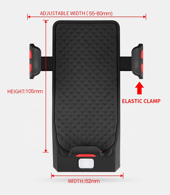 Multi Use Phone Holder - Phone Charger, Light and Horn - Solar Scooters